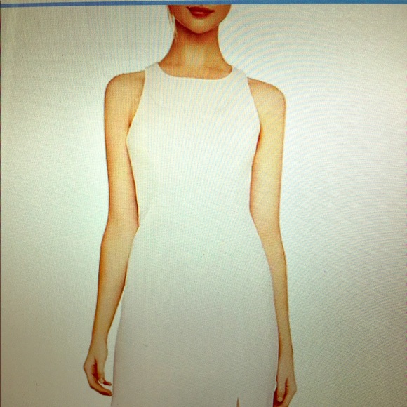 Max Azria Crepe Racerback Off White Gown, S - Picture 1 of 8